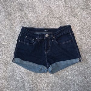 BDG Dark Wash Mid Rise Shorts